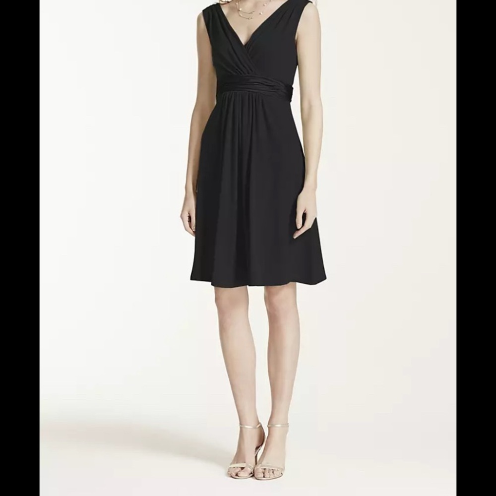 David's Bridal Elegant Black‎ dress